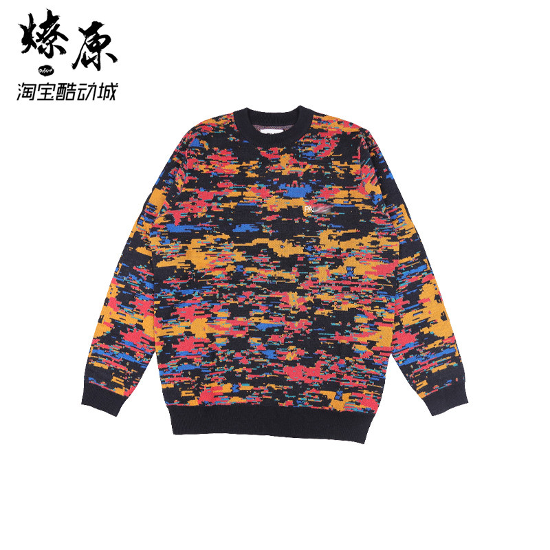 Liaoyuan spot PALACE 18SS BELIZER KNIT lazy wind casual round neck warm knitted sweater