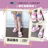 Hello Kitty, летние детские нескользящие тапочки, мягкая подошва