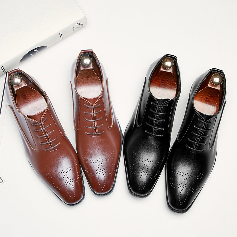 2019 Fall Men Leisure Shoes Business Fashion Han Shoes Fashion Han Shoes with Tip Classic Fashion Single Shoes