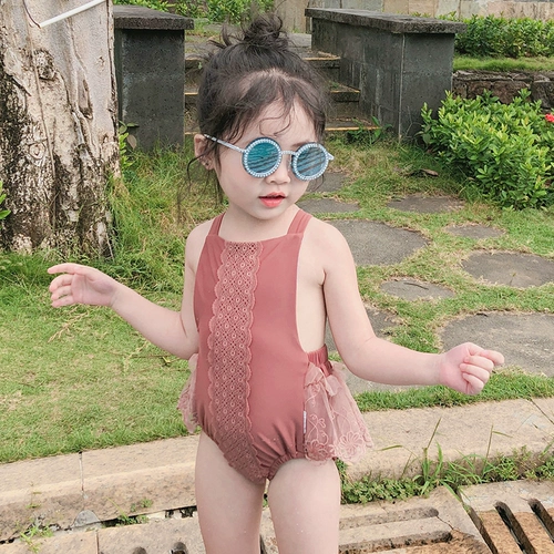 Детский купальник, быстросохнущий наряд маленькой принцессы для плавания для девочек