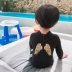Áo tắm cho trẻ em trai Chàng trai em bé Trung và nhỏ Áo tắm cho trẻ em một mảnh Áo tắm dài tay chống nắng Hàn Quốc Bộ đồ bơi thủy triều - Bộ đồ bơi của Kid đồ bơi trẻ em xuất khẩu Bộ đồ bơi của Kid