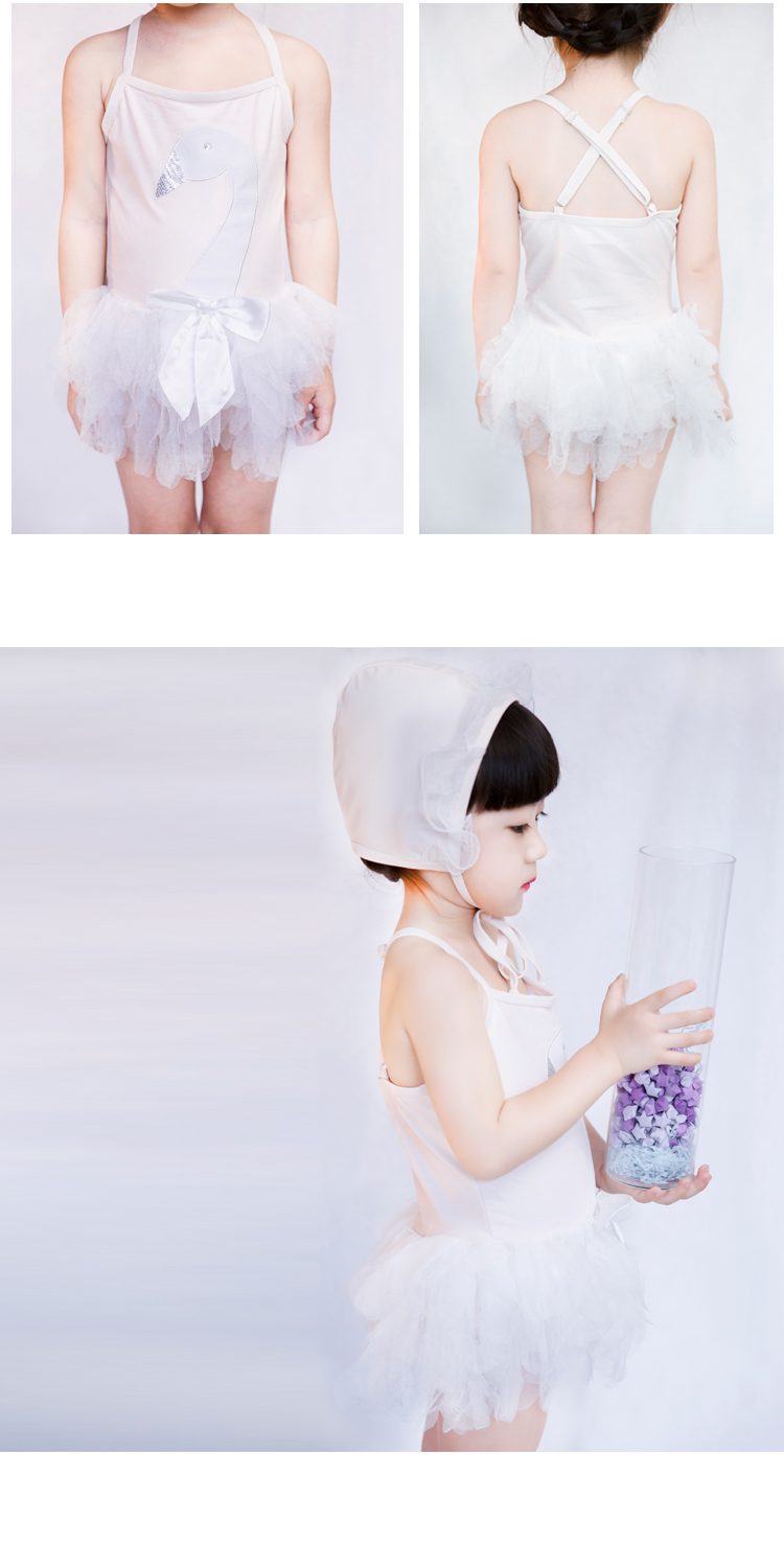 Đồ bơi cho trẻ em gái Chia bikini Em bé sơ sinh Cô gái Xiêm Hàn Quốc Áo tắm nhỏ thiên nga dễ thương - Bộ đồ bơi của Kid đồ tắm em bé