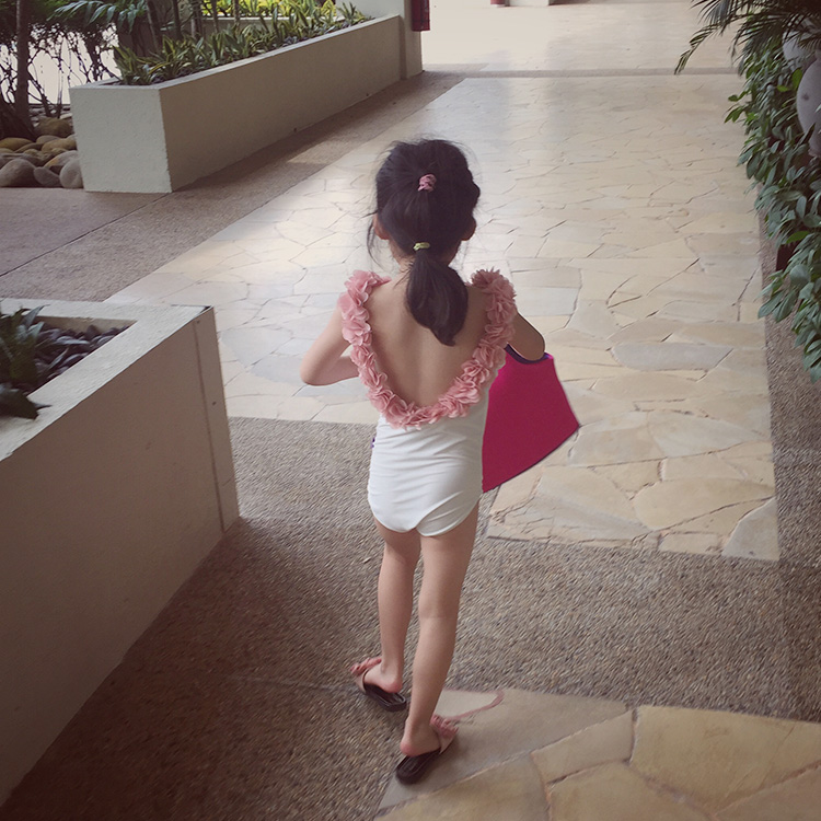 Đồ bơi cho trẻ em Cô bé Công chúa nhỏ dễ thương Hàn Quốc Nhỏ Trung Bộ Đồ bơi cho trẻ em Cha mẹ trẻ em Suối nước nóng bikini cho bé 1 tuổi