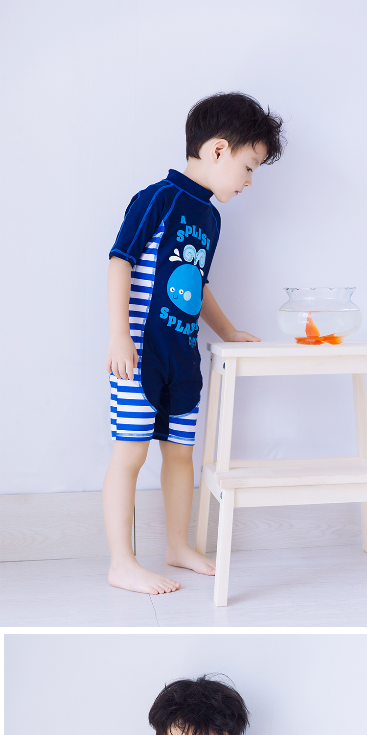 Đồ bơi cho trẻ em bé trai Xiêm Set Boy Dễ thương cho bé 1-3 tuổi Đồ bơi cho trẻ em - Bộ đồ bơi của Kid bộ bơi trẻ em