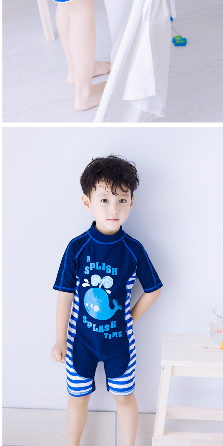Đồ bơi cho trẻ em bé trai Xiêm Set Boy Dễ thương cho bé 1-3 tuổi Đồ bơi cho trẻ em - Bộ đồ bơi của Kid bộ bơi trẻ em
