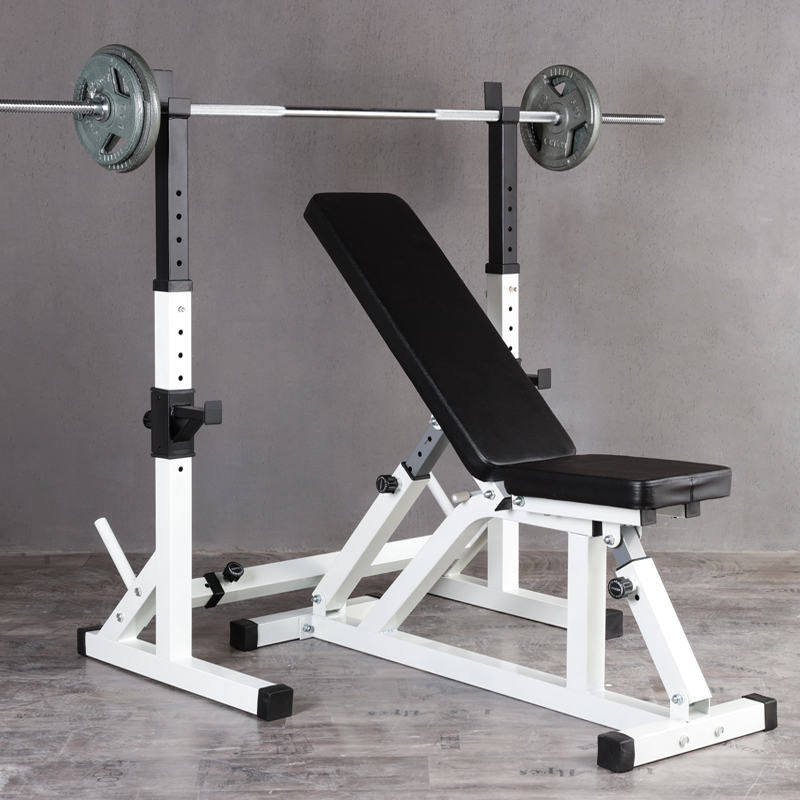 Bench bench weightlifting bed multifunctional strength training fitness equipment barbell set fitness equipment dumbbell stool men