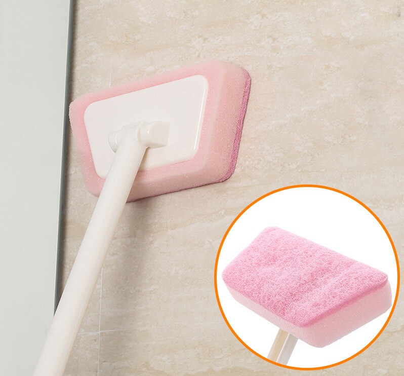 Japan imported MENIKA long handle bathtub brush Bathroom cleaning brush Sponge brush Glass window brush