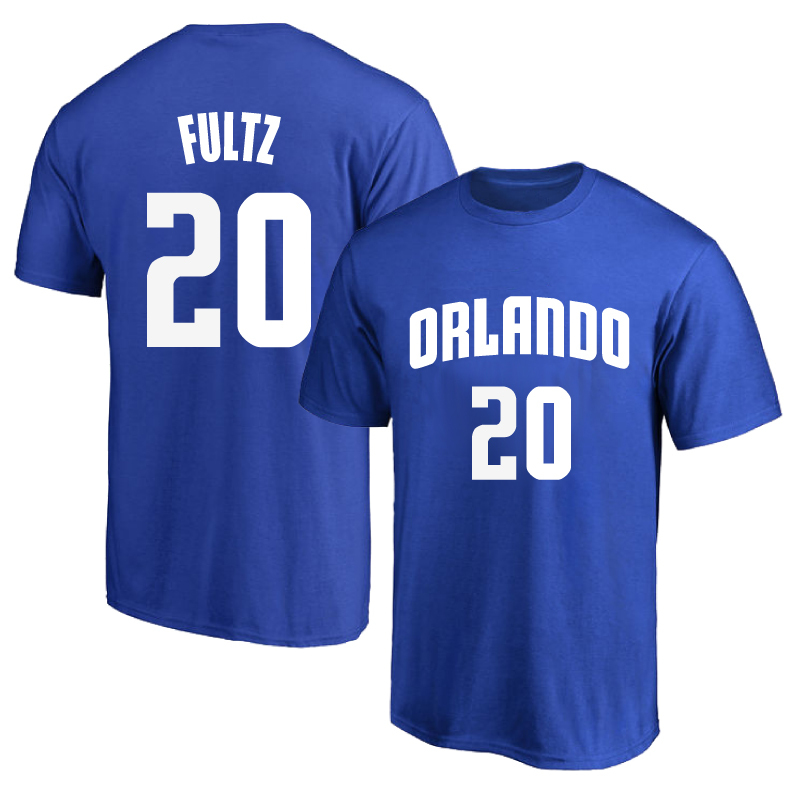 Orlando Magic No. 20 Fultz Jersey Training Uniform Pure Cotton Short-Sleeved T-Shirt Basketball Sports Half-Sleeved T-Shirt Orlando Magic No. 20 Fultz Jersey Training Uniform Pure Cotton Short-Sleeved T-Shirt Basketball Sports Half-Sleeved T-Shirt