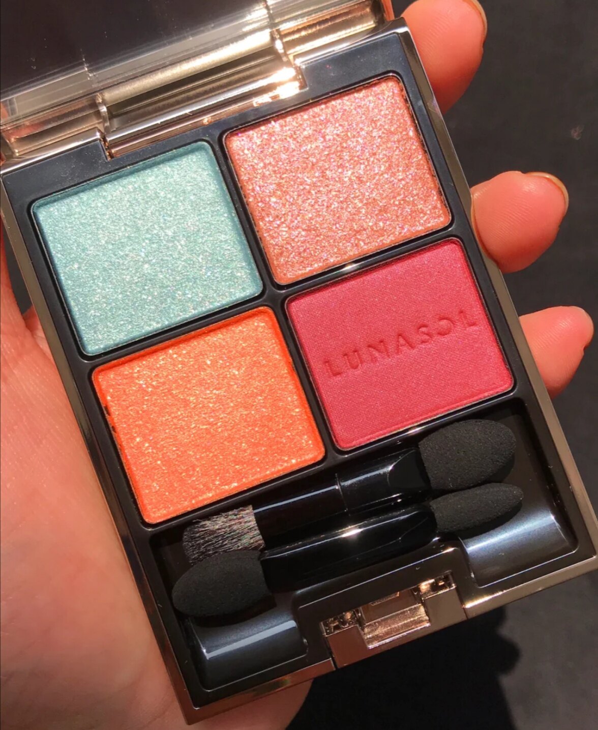 LUNASOL limited limited-four color eye shadow disc EX01 bicolor blush 03 20 Anniversary Deco-Eye Shadow disc 02