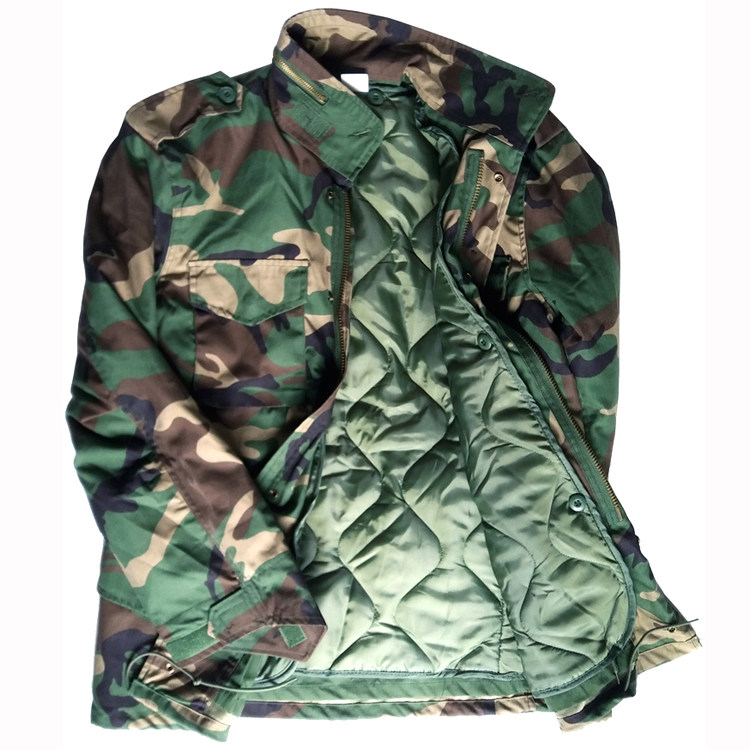 US Military Camouflak M65 Windsuit Jacket Male size Thickened Outdoor Cotton Suit Winter Clothing Windproof Tactical Jacket Uniformed Coat
