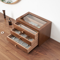 Wooden jewelry box storage box for women Chinese style retro jewelry storage box Korean princess jewelry box wedding gift
