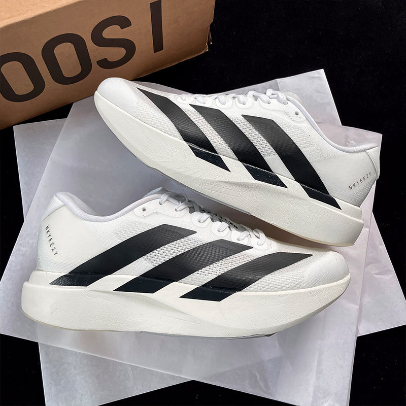 Official Genuine Three-Stripe White Racing Running Shoes for Men and Women 2026 Summer Breathable Cushioning Rebound Training Sports Shoes