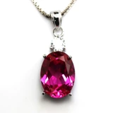 Турмалиновая подвеска, золотая инкрустация камня, серебро 925 пробы, 18 карат, розовое золото, с драгоценным камнем