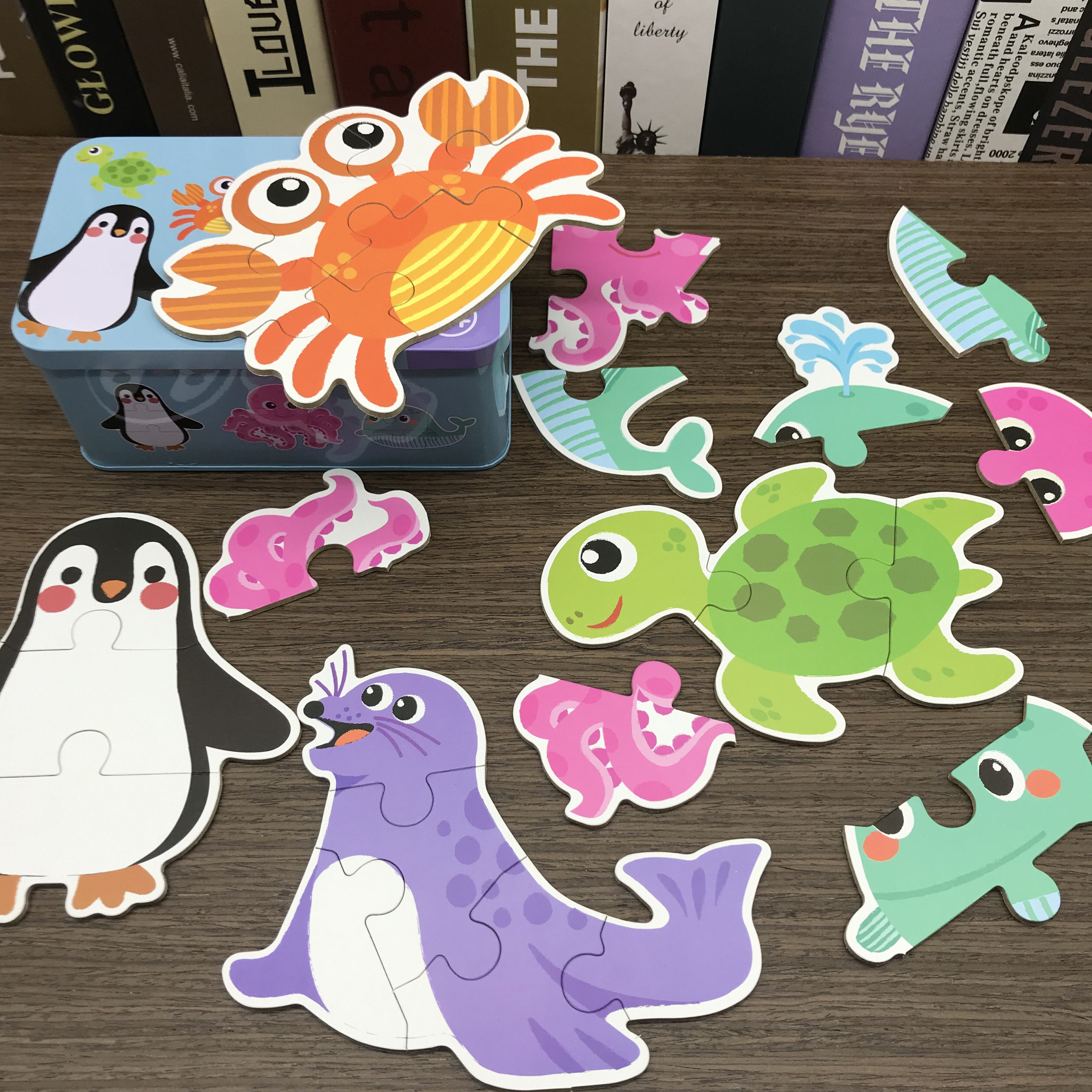 Children's puzzle large pieces puzzle baby Early teaching wooden toy young children 1-2-3-5-6-year-and-a-half male girl's cognition