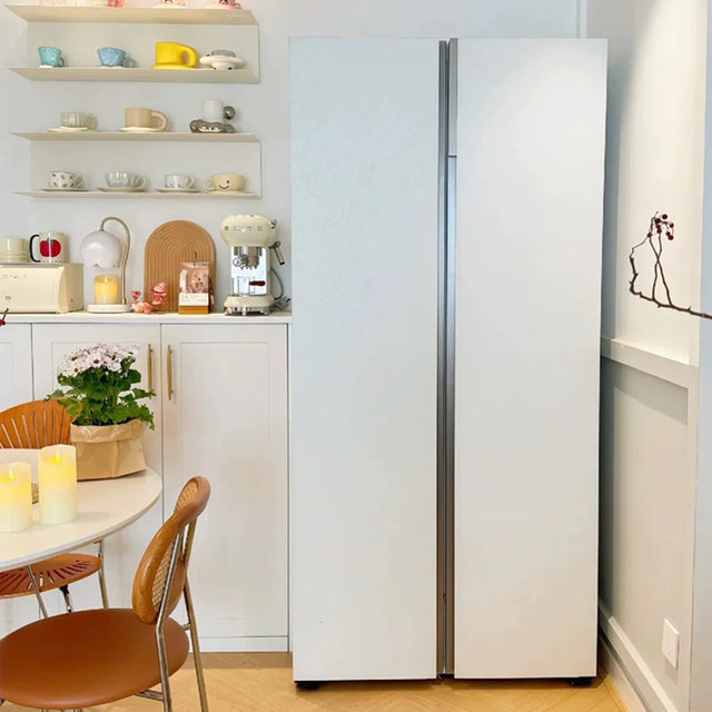 Colmo 603 Snow Mountain Rock Ultra-Thin Zero-Embedded Side-By-Side Automatic Ice-Making Refrigerator Crbuk603W-Q2