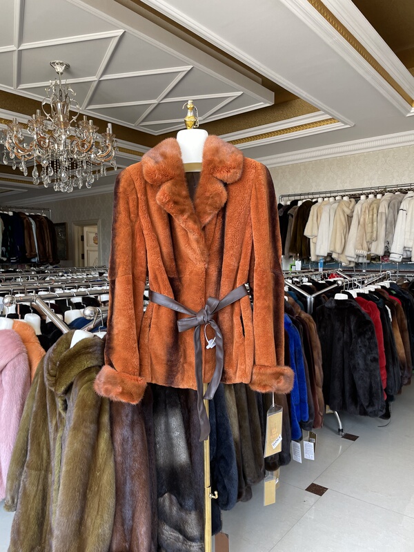 Clothing Length 62, Bust 102, Imported Mink Whole Mink Fashion Style Mink Fur Coat Y0015