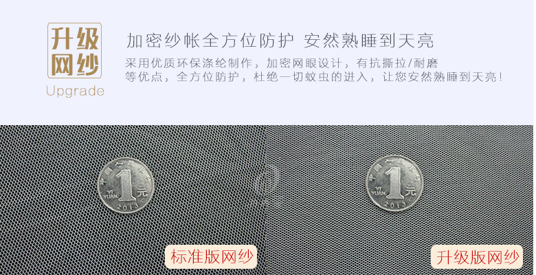 Dandan Meng đầy đủ ba ba cửa mở khóa kéo hình chữ T chống rơi yurt lưới chống muỗi sinh viên 1.815 mét đôi nhà - Lưới chống muỗi màn ngủ công chúa