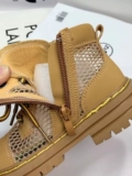 Martens, летние дышащие детские тонкие короткие сапоги в английском стиле, летние ботинки, в британском стиле