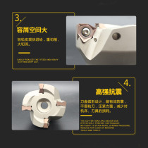 MFWN double-sided hexagonal plane milling cutter head WNMU080608 fast feed heavy cutting cutter