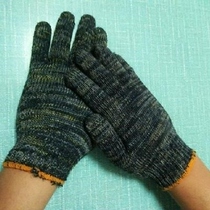 Moving brick fine 24 double dip glue gauze sand gloves Labor insurance wear-resistant thin section work site black industrial woman