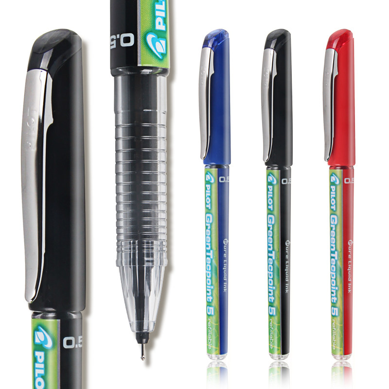 Japan PILOT Baile Verbatim water-based ballpoint pen BX-GR5-BG classic environmentally friendly office neutral water-based pen 0 5mm