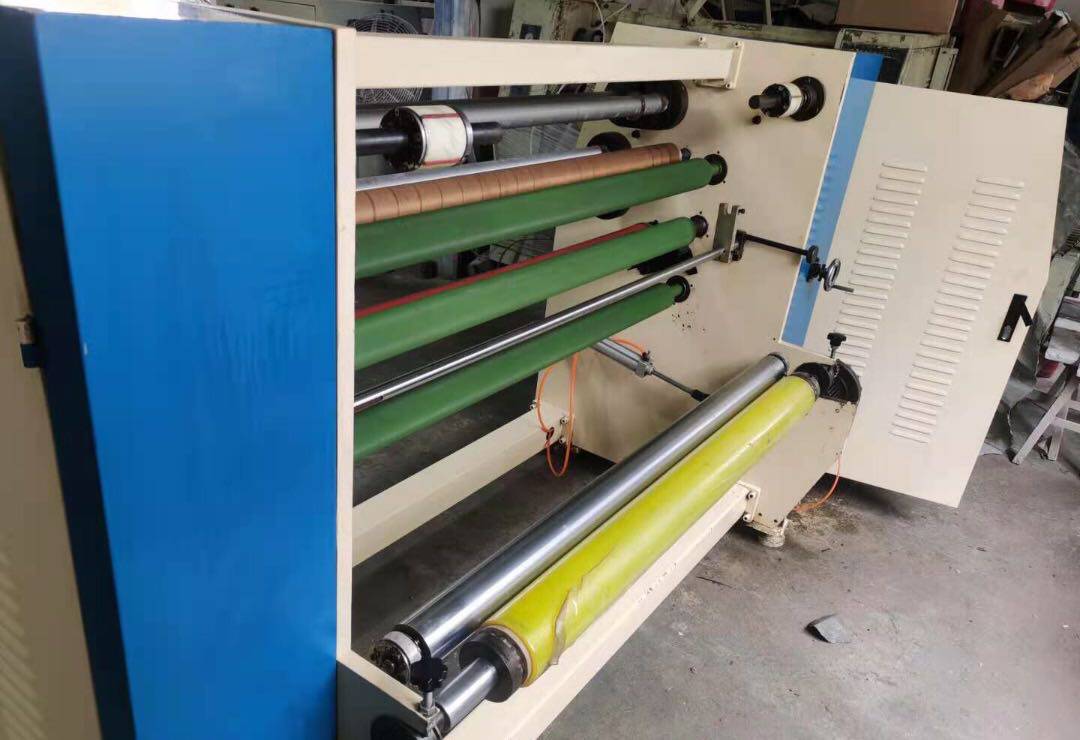 Second-hand bopp tape slitting machine slitting machine four-piece set pipe cutting machine small rewinding pipe machine