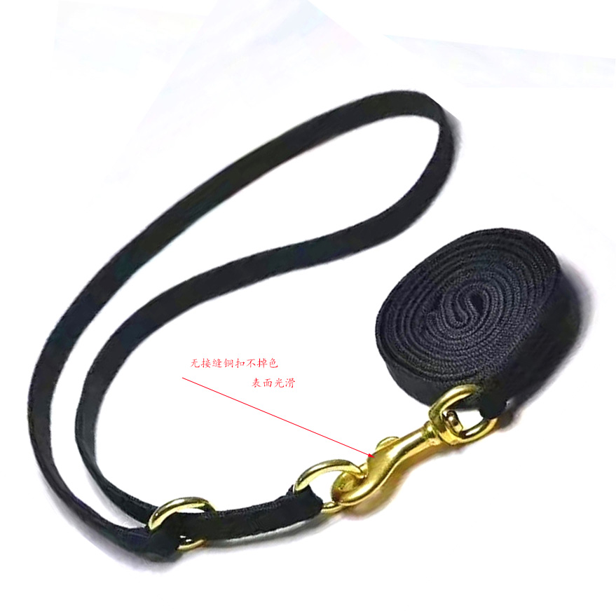 Beays' new yellow pet dog medium-sized dog with P-chain ring professional thickened nylon racing grade tow belt