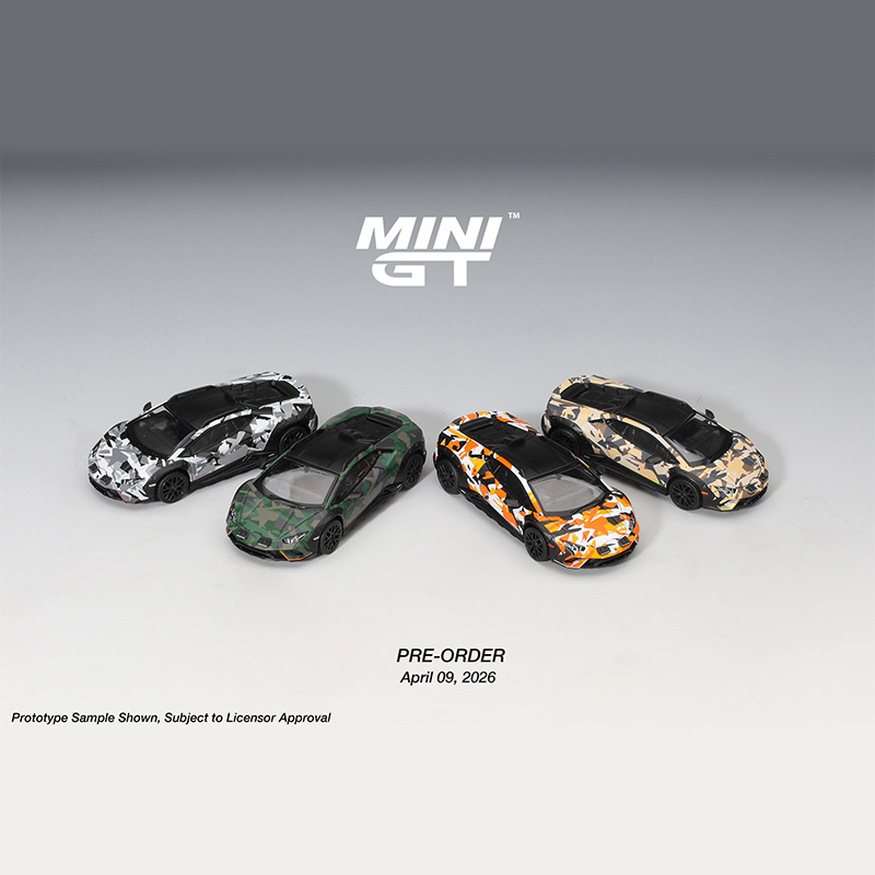 Chiyu Model Minigt 1:64 S0026 Lamborghini Huracán Four-Car Set Alloy Car Model