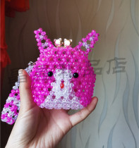 Finished handmade strings Beads Imitation Crystal Cute Zero Wallet Card opening gold hand grab bag creative children Fancy Presents