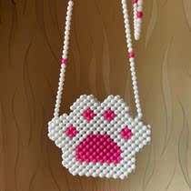 Finished handmade beaded shoulder bag cute fashion creative childrens coin purse for girl birthday gift