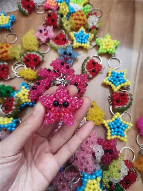 Finished Beads Keychain Pendant Gifts Small Gifts 2021 Crystal Jewelry Ideas Handmade Hot Selling