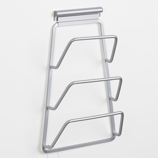 Free Punch Pan Lid Shelf Space Aluminum Kitchen Shelf Hang Multilayer Multifunction Kitchen supplies Contained Shelf Solid