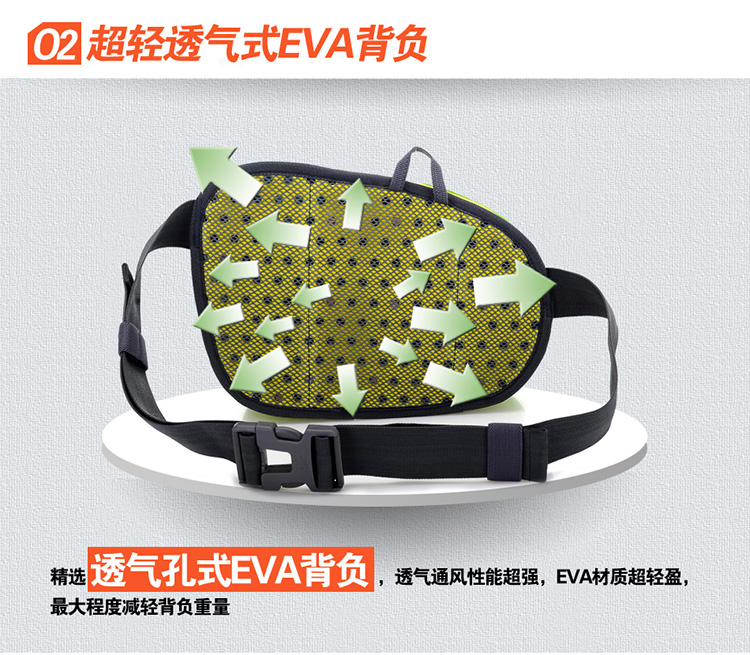 New explorer túi thể thao ngoài trời nam và nữ đi bộ túi nhỏ túi du lịch không thấm nước với ngăn ấm túi đeo quanh bụng	
