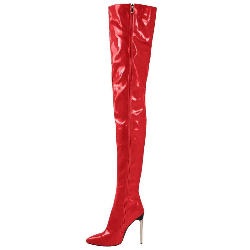 Cross-Border Amazon Over-The-Knee Boots 2025 Metal Heel 11cm Ultra-High Heel Fashion Boots for Women with Thin High Heels That Make Legs Look Longer Cross-Border Amazon Over-The-Knee Boots 2025 Metal Heel 11cm Ultra-High Heel Fashion Boots for Women with Thin High Heels That Make Legs Look Longer
