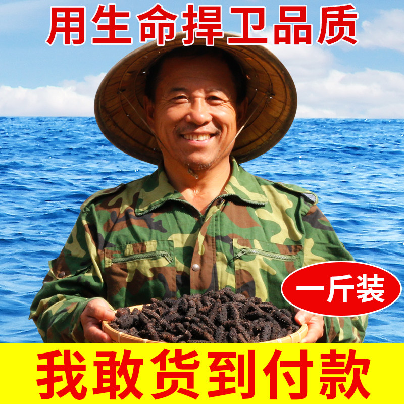 (Dare to compare the quality with any one)Lao Liu Dalian dried sea cucumber dried goods 500g special price wild Liao thorn ginseng