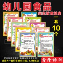 Kindergarten canteen safety management system Kindergarten food safety and health management Food poisoning emergency plan