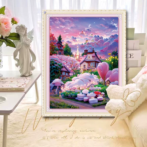 Розовая хижина для спальни, DIY, коллекция 2023, популярно в интернете