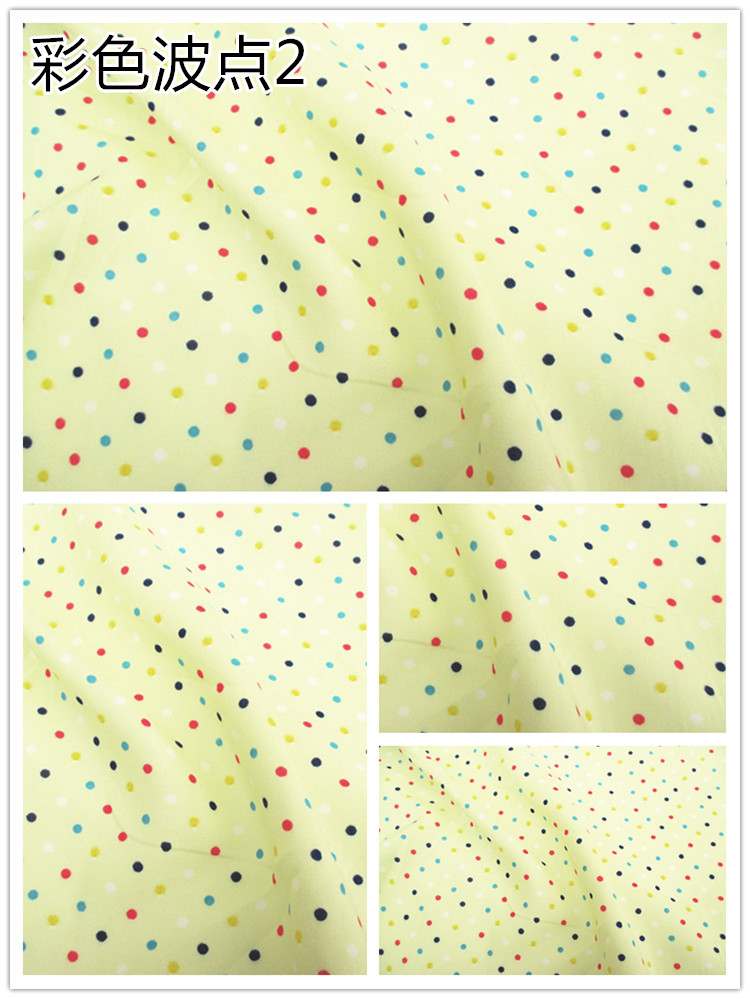 New lụa cotton lụa bông vải rayon bé Polka Dot vải vải mát vào mùa hè chế biến giải phóng mặt bằng miễn phí vận chuyển - Vải vải tự làm vải thun 4 chiều
