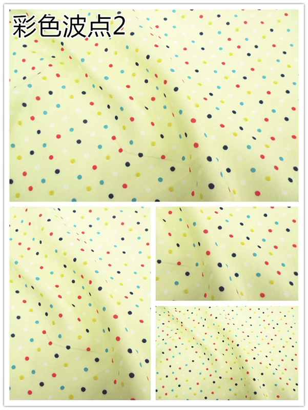 New lụa cotton lụa bông vải rayon bé Polka Dot vải vải mát vào mùa hè chế biến giải phóng mặt bằng miễn phí vận chuyển - Vải vải tự làm vải may quần tây nữ