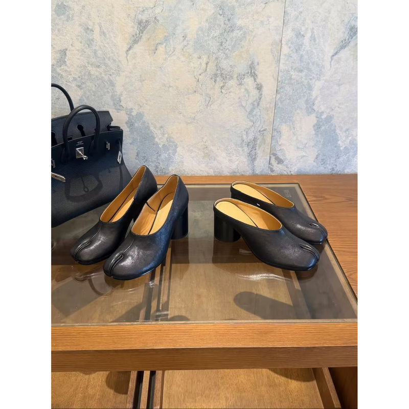 Lala La La Developed These Shoes for Women with a 6-Month to 8cm Height Increase! 26Ss New Spring/Summer Style Chunky High Heel Split-Toe Shoes, Versatile Single Shoes