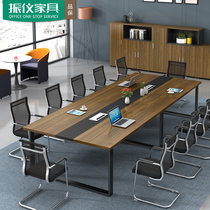 Conference table Long table Simple modern office desk Conference room training reception negotiation table and chair combination Office furniture