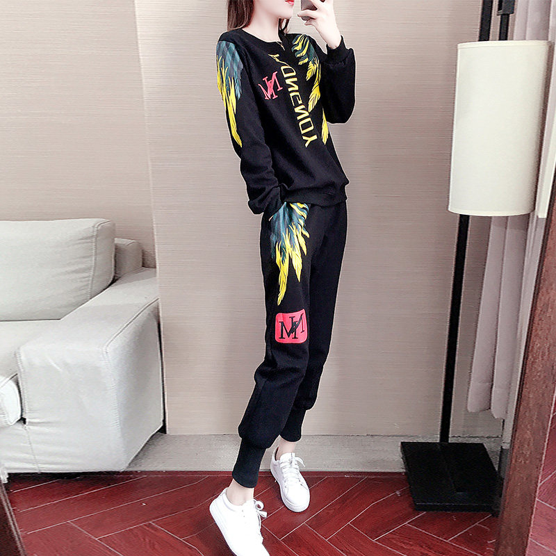 Hong Kong 2021 spring and autumn casual suit female Korean version loose tide brand fashion fried street hip-hop Western style two-piece suit