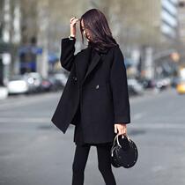 Hong Kong Hepburn Coat Women's 2020 Winter New Loose Skinny Cashmere Thickened Wool Coat