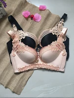 Lưới đỏ dải Xinfu vòng thép thủy triều lửa thép vòng tình yêu bikini Không cáo kéo B bra bra quần xì áo vú