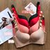 Lưới đỏ dải Xinfu vòng thép thủy triều lửa thép vòng tình yêu bikini Không cáo kéo B bra bra áo bra Bikini