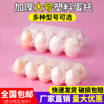 Large Number Egg Packaging Box Egg Toplastic Transparent Disposable Duck Egg Tray Gift Box With Buckle Leather Egg Box