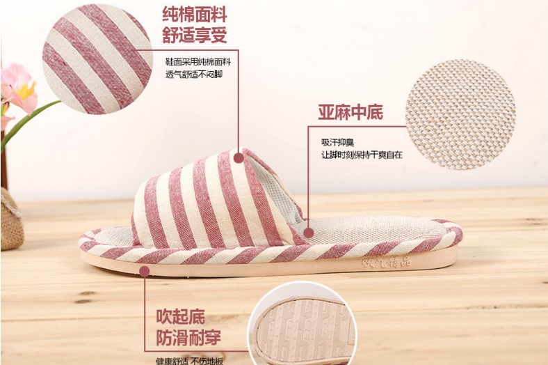 Mùa thu và mùa đông bằng phẳng lanh kéo nam và nữ trong nhà tháng bông dép dép hộ gia đình trượt đôi tình nhân từ kéo sandal nam