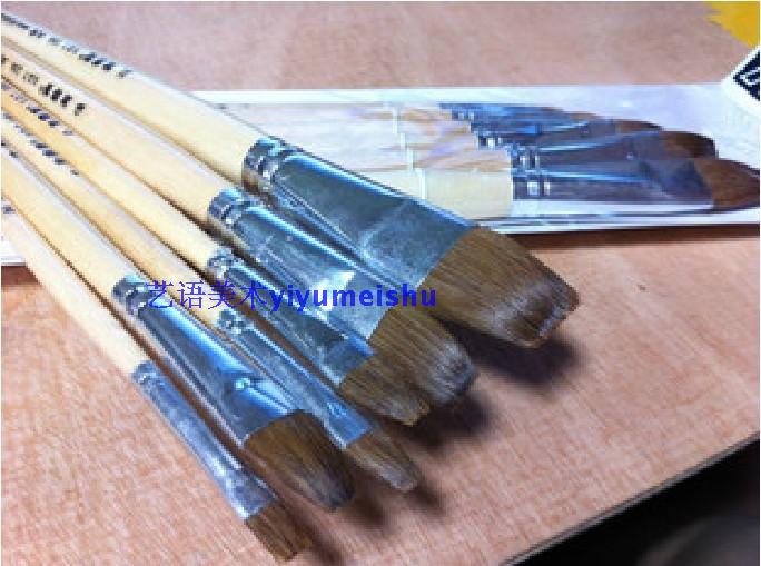 艺贝欧狼毫水粉笔特价来袭！平头166狼毫毛，绘出你的艺术梦想🎨✨