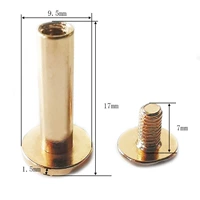 9,5*17 мм цветовой учетной записи светло -золотого счета.