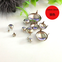 2 5mm-16mm pure copper silver round four claw nail European and American wind DIY mushroom head round head rivet four foot nail